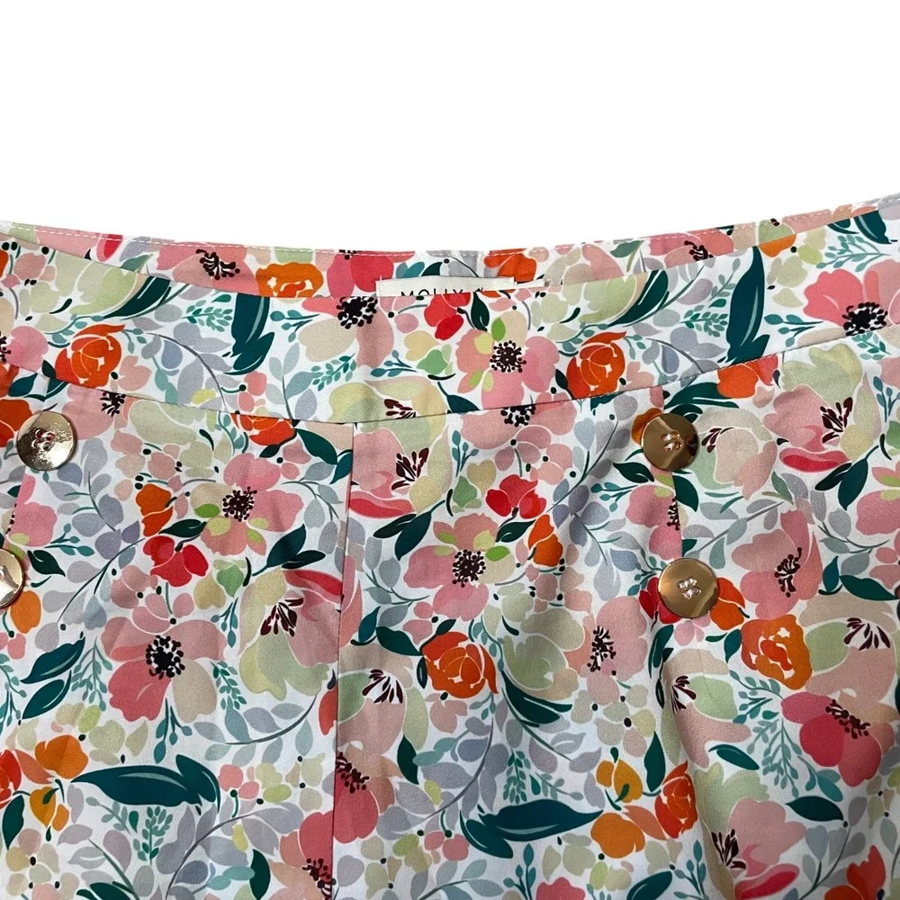 Molly Bracken Medium‎ Floral Shorts Flat Front Summer